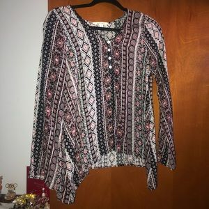 Long sleeve blouse